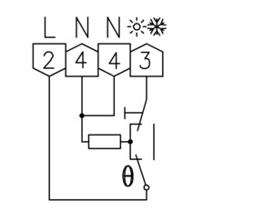 Alre-it Raumtemperaturregler AP Umsch.2A,2Rohranlage RTBSB-201.065