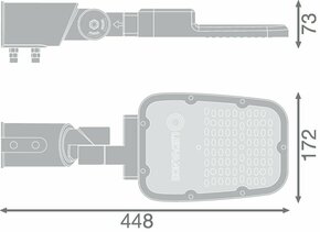 Ledvance LED-Straßenleuchte 727 SLAREASPDSMV45W727