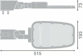 Ledvance LED-Straßenleuchte 727 SLAREASPDMDV65W727