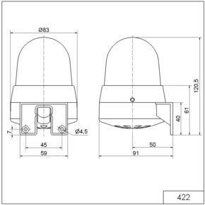 Werma LED-Mehrtonsirene WM 8 Töne 24V AC/DC RD 42212075