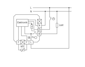 Alre-it Fußbodentemperaturregler UP,inkl.Abdeck 50x50 FETR 101.700#07