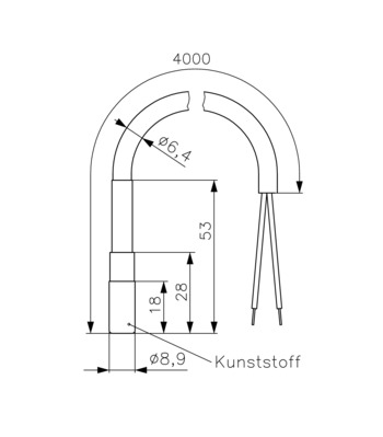 Alre-it Hülsentemperaturfühler NTC50K,Silikon-Ka.4m HF-5/4K3