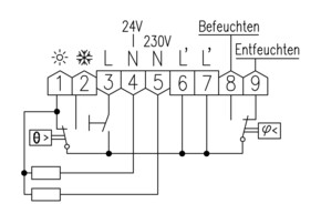 Alre-it Feuchte-u.Temp.Fühler m. E/A Schalter RKDSB-171.000