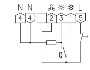 Alre-it Raumtemperaturregler AP Umsch,10/5A,Ein/Aus RTBSB-001.026