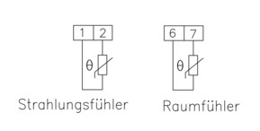 Alre-it Strahlungstemperaturfühler 2x NTC47K, Fühler 2 STF-2