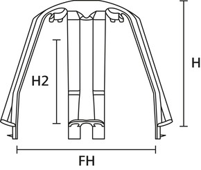 HellermannTyton Deckenabstandhalter sw, PA66GF15 BK 10 SpotClip-I 148-00076