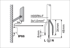 Ledvance LED-Fluter 830, weiß FL150P100W15KLM830.w