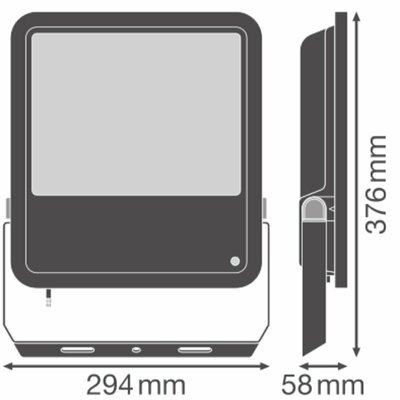 Ledvance LED-Fluter 840, Lichtsensor, schwarz FL200PC.133W84020KL.