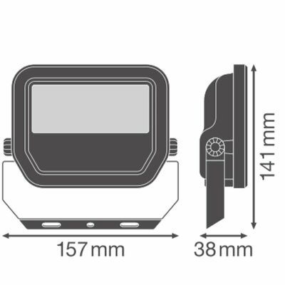 Ledvance LED-Fluter 830, weiß FL20P17W2K4LM830..WT