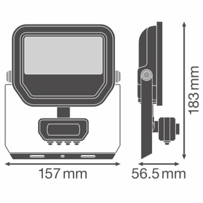 Ledvance LED-Fluter 830, Sensor, schwarz FL20SNP17W2K4LM830.B