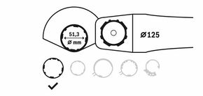 Bosch Power Tools Schutzhaube mit Deckblech,125mm 2605510257