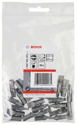 Bosch Power Tools Schrauberbit S 1,6x8,0,25mm,VE25 2607001472