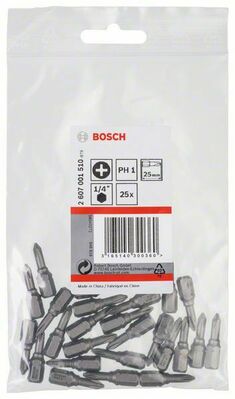 Bosch Power Tools Schrauberbit PH 1,25mm,VE25 2607001510