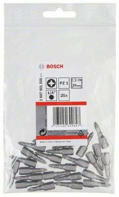 Bosch Power Tools Schrauberbit PZ 1,25mm,VE25 2607001556