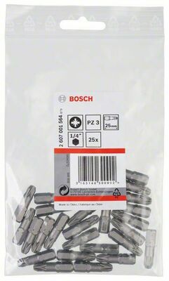 Bosch Power Tools Schrauberbit PZ 3,25mm,VE25 2607001564