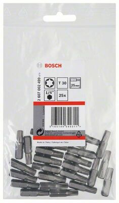 Bosch Power Tools Schrauberbit T30,25mm,VE25 2607002499