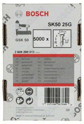 Bosch Power Tools Senkkopf-Stift SK50 25G, 1,2mm 2608200513