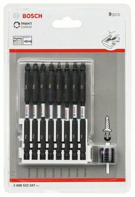 Bosch Power Tools Schrauberbit-Set VE9, diverse, 110mm 2608522347