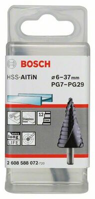 Bosch Power Tools Stufenbohrer HSS-AlTiN, 6-37mm 2608588072