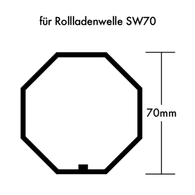 Kaiser Nienhaus Adapter/Mitnehmer f.Rolladenwelle SW70 211200