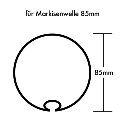 Kaiser Nienhaus Adapter/Mitnehmer f.Markisenwelle 85mm 211600