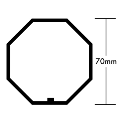 Kaiser Nienhaus Rollladenwelle achtkant SW70, 1,0mm, 3m 221230