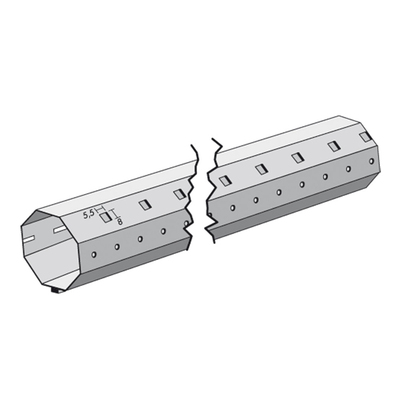 Kaiser Nienhaus Rollladenwelle achtkant SW40, 0,8mm, 2m 221320