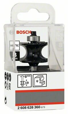 Bosch Power Tools Halbstabfräser 8mm, R1 6mm, L 19mm 2608628360