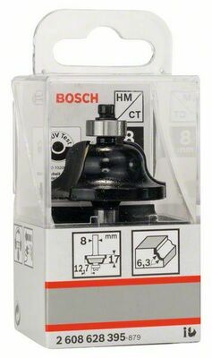 Bosch Power Tools Kantenformfräser B, 8 mm,R1 6,3mm 2608628395