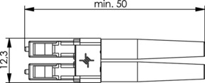 Telegärtner LC Duplex Stecker Multimode, Keramik 100007122