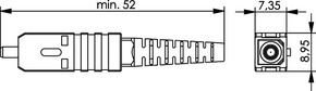 Telegärtner SC Stecker Multimode, Keramik 100007200