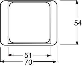 Busch-Jaeger Zentralscheibe sws 50x50,f.TAE-Einsatz 1746/10-24G