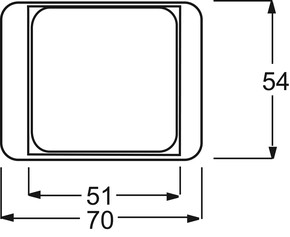 Busch-Jaeger Zentralscheibe weiß 50x50,f.TAE-Einsatz 1746/10-22G