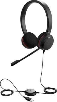 GN Audio Headset beidohrig schnurgebunden JabraEvolve20MSDuo