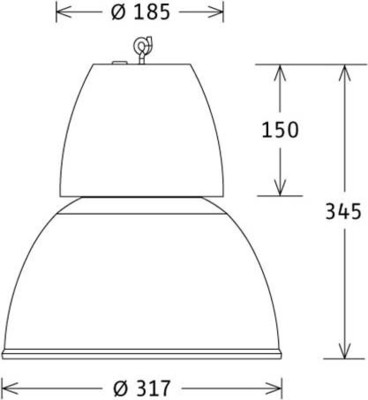 LTS Licht&Leuchten LED-Pendelleuchte silber 4000K 55Gr CAPL 300.3040.55 si