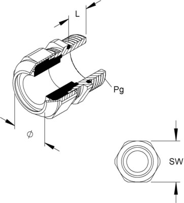 HKL Kabelverschraubung PG42 2535/42