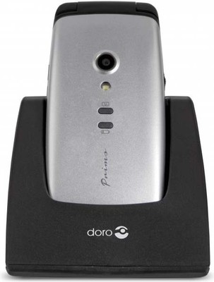 doro GSM-Mobiltelefon silber/schwarz Doro Primo 406 si-sw