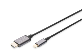 DIGITUS Video-Adapterkabel USB-C, 1,8m, schwarz DA-70821