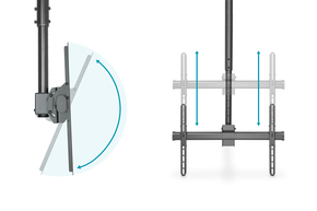 DIGITUS Monitor/TV-Deckenhalterung 50 kg max., schwarz DA-90421