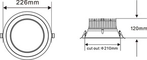 Nobile LED-Downlight 4000K UGR19 1565383410