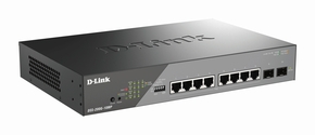 DLink Deutschland 10-Port Gigabit Switch 8x10/100/1000Mbit/s DSS-200G-10MP/E