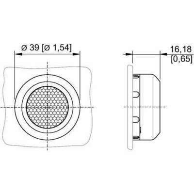 Stahl Leuchtmeldervorsatz 8602C3-054-B-C06