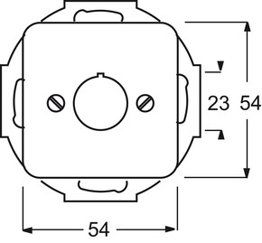 Busch-Jaeger Zentralscheibe gelb 22,5mm Befehlsgeräte 2533-214-15