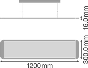 Ledvance LED-Pendelleuchte 3000K PANELDI120036W3KUGR