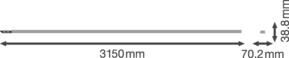 Ledvance Tragschiene 5-pol. 3000mm TRUSPFMRAIL30005P