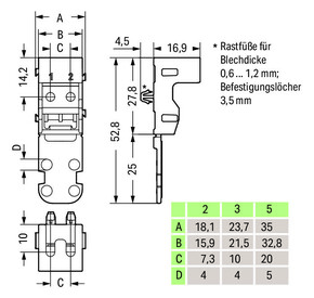 WAGO GmbH & Co. KG Befestigungsadapter Serie 221-4mm²,sw 221-515/000-004