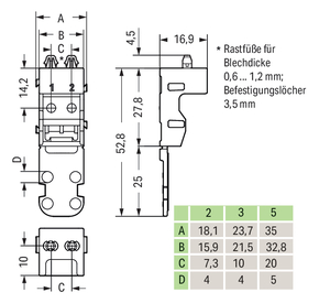 WAGO GmbH & Co. KG Befestigungsadapter Serie 221-4mm²,sw 221-523/000-004