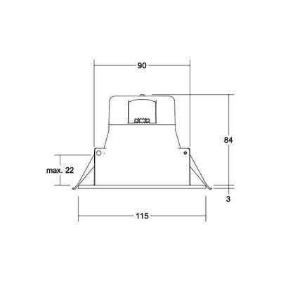 Brumberg Leuchten LED-Einbaudownlight 3000K/4000K/5700K 32026073