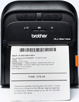 Brother Mobiler Thermo-Drucker 3",NFC,USB,MFi RJ-3035B