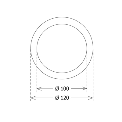 LTS Licht&Leuchten Deckenverstärkungsring ZDVR 0100